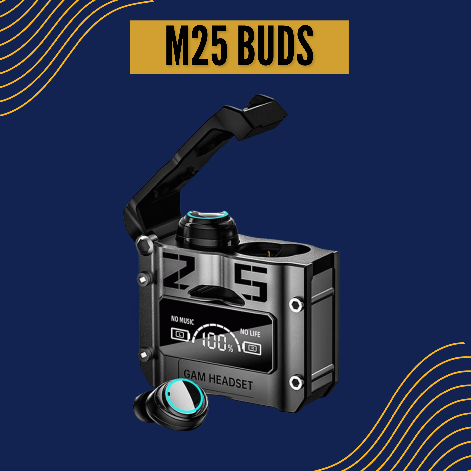 M25 Earbuds And Powerbank Hi Quality