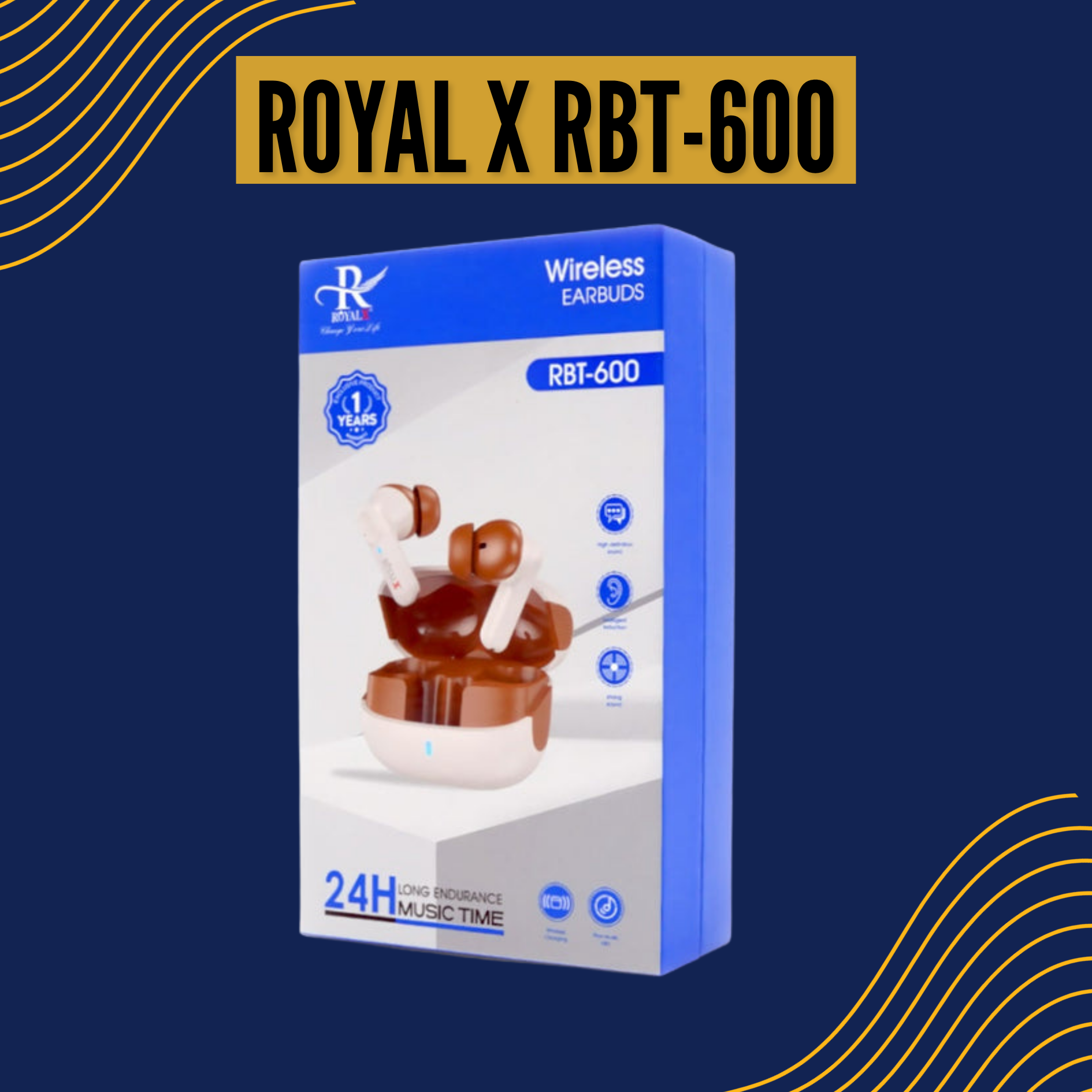 ROYAL X RBT-600 Wireless Earbuds
