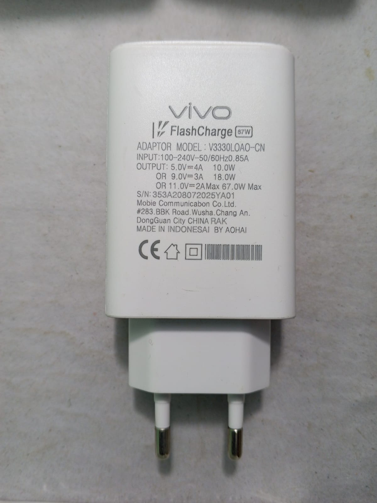 VIVO Brand Flash Fast Charger