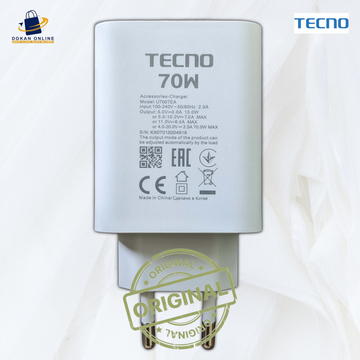 TECNO 70W Charger Original
