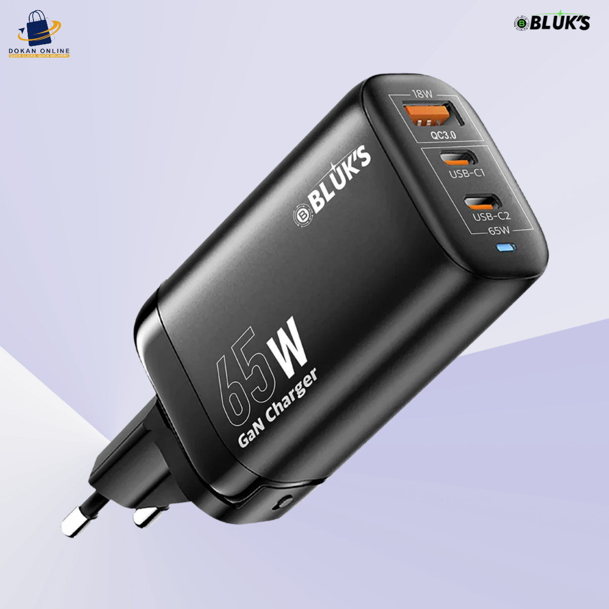 BLUK'S Brand FastCharger Multi-Function Charging Block BX-624
