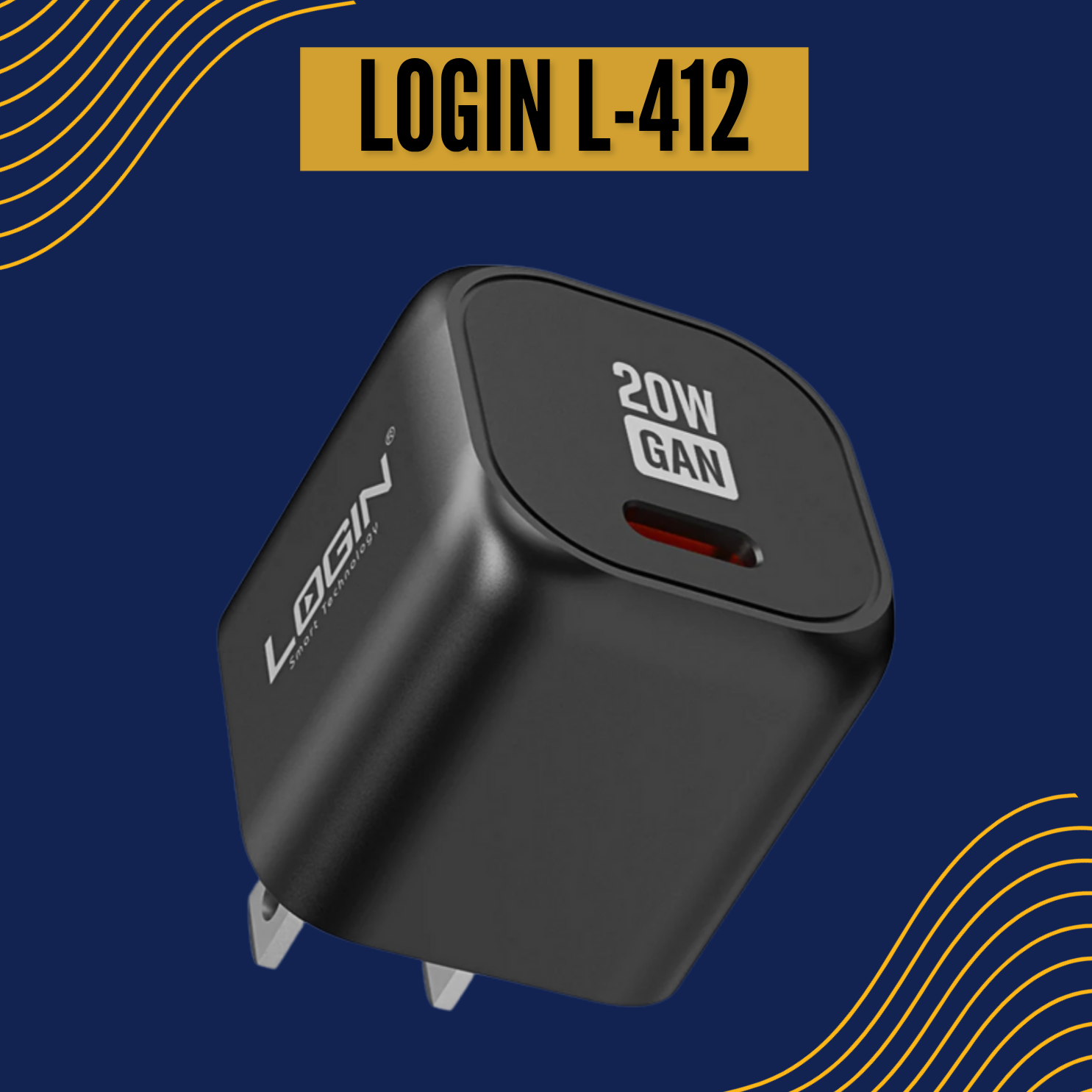 LOGIN Brand 20W Edge Fast Charger L-412