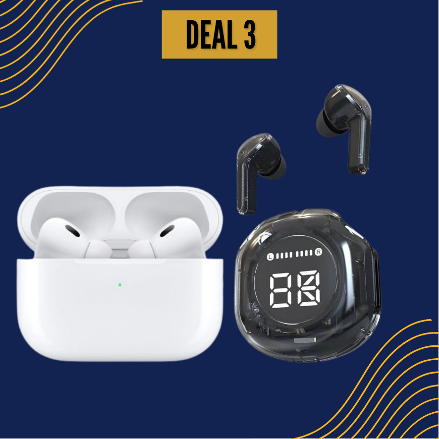 DEAL 3 Airpods Pro 2 ANC -Air 39 Wireless Earbuds