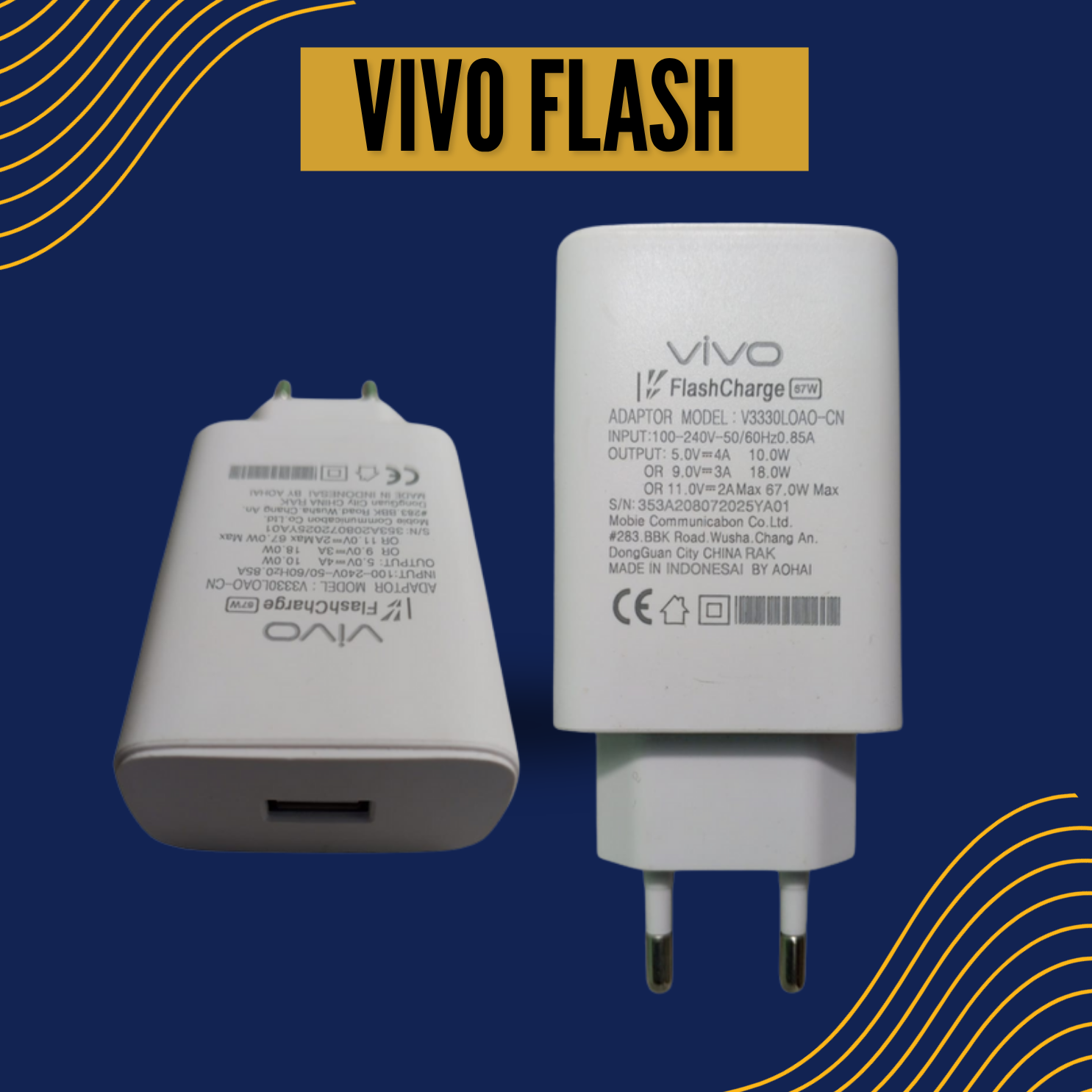 VIVO Brand Flash Fast Charger