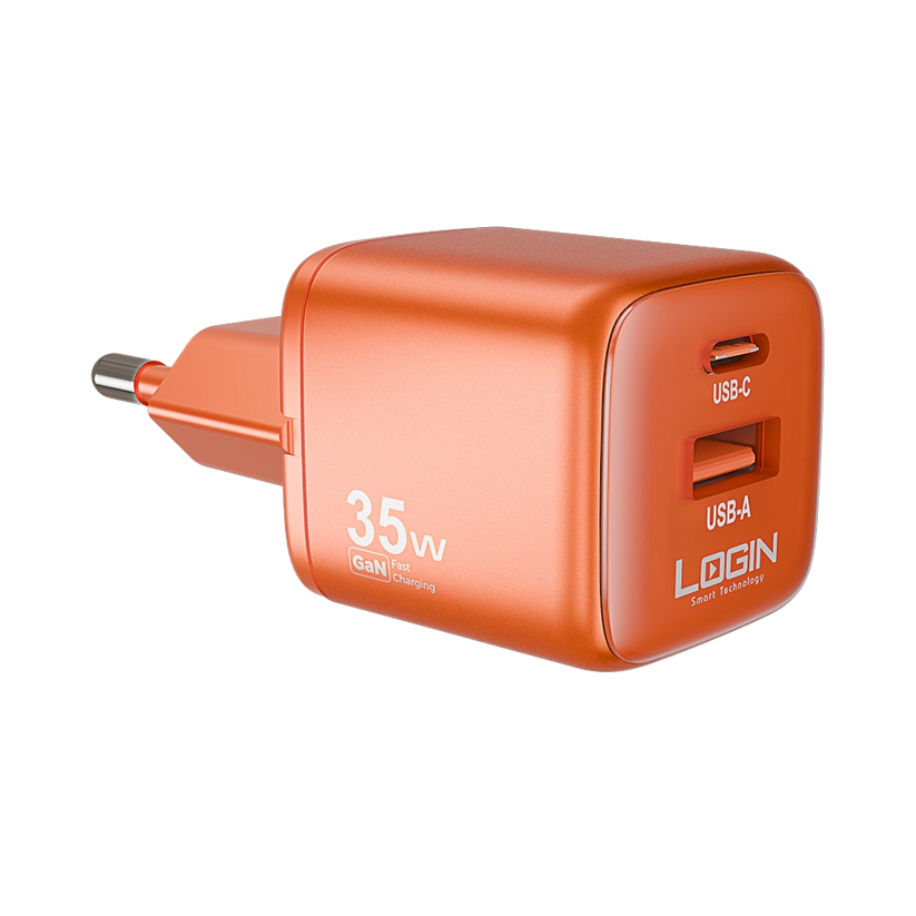 Login L-413 GANGO | Charger
35W | GaN Technology | USB-A and PD