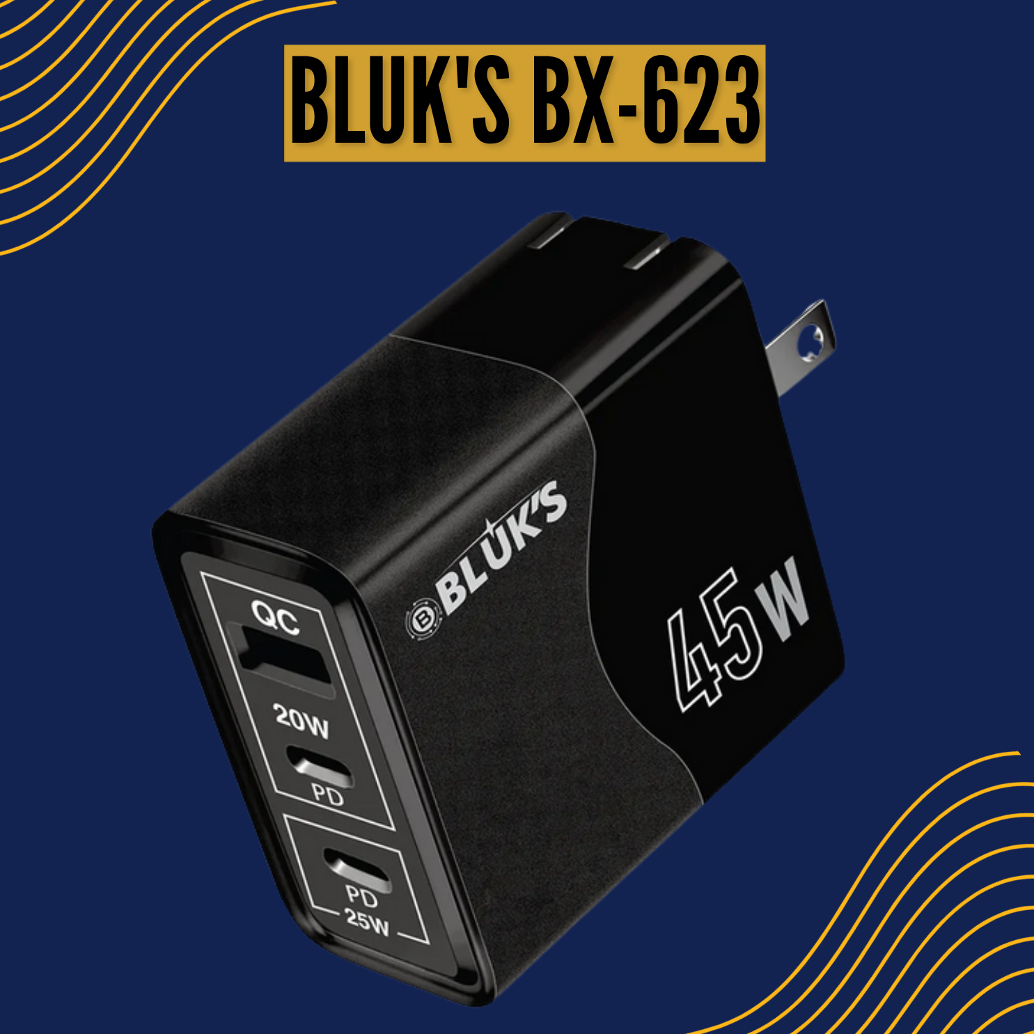 BLUK'S Brand Super Fast Charger 45w BX-623