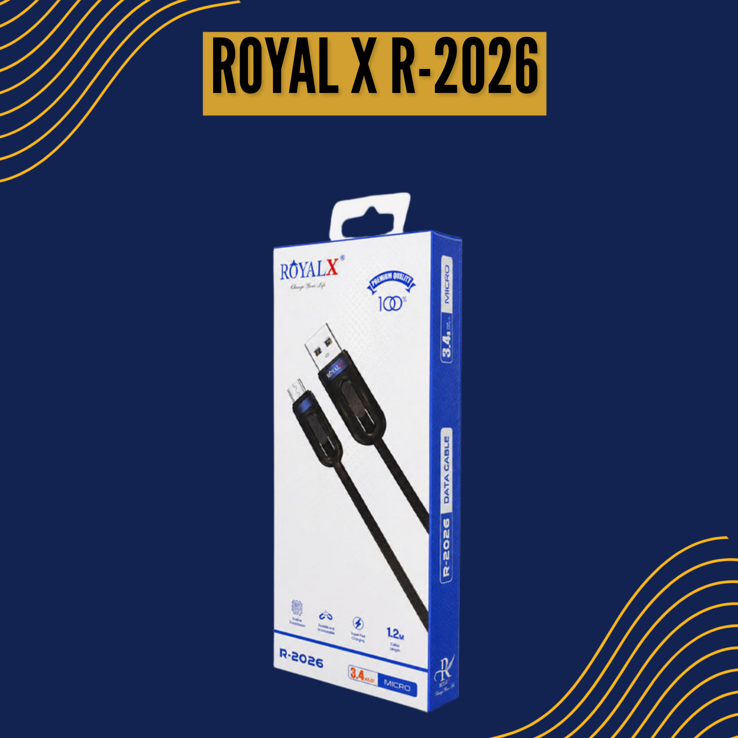 ROYAL X Brand Data Cable R-2026