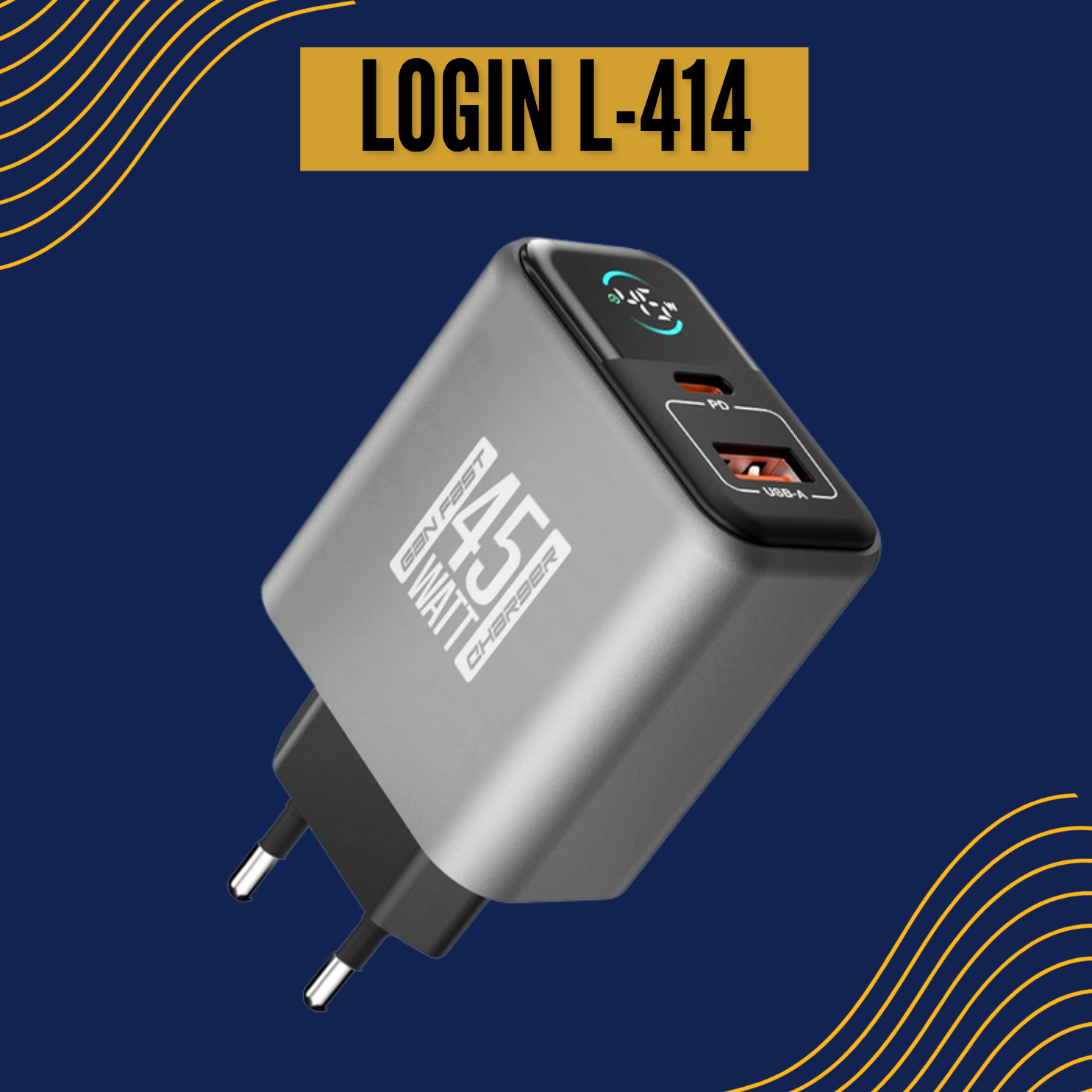 LOGIN L-414 45W Super Fast Thunder Bolt | Charger