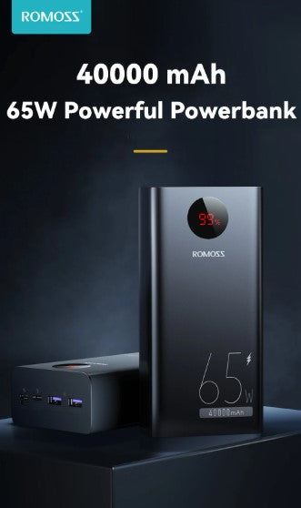 ROMOSS Brand PowerBank 65W PD 40000mh